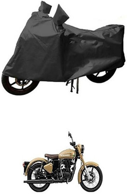 THE REAL ARV Waterproof Two Wheeler Cover for Royal Enfield(Grey)