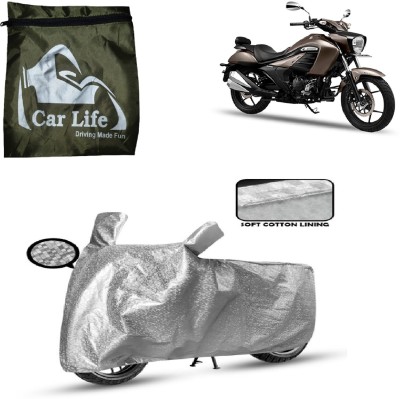 Car Life Two Wheeler Cover for Suzuki(Intruder, Silver)