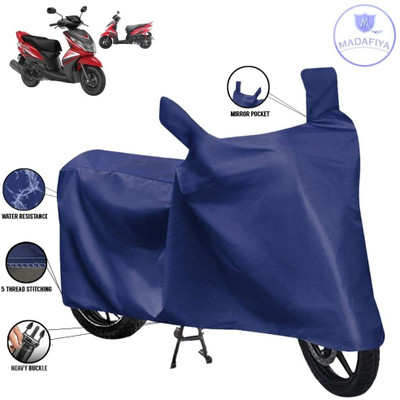 MADAFIYA Waterproof Two Wheeler Cover for Yamaha(Ray Z, Blue)