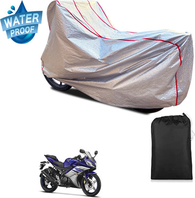 PAGORA Waterproof Two Wheeler Cover for Yamaha(YZF-R15 V2, Silver)