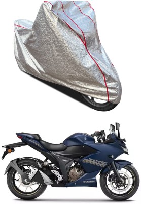 PAGORA Waterproof Two Wheeler Cover for Suzuki(Gixxer SF, Silver)