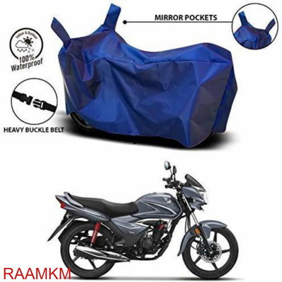 RAAMKM Waterproof Two Wheeler Cover for Hero, Honda, Bajaj, Ather, TVS, Yamaha(Blue)