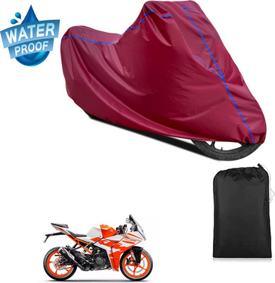 GOSHIV-car and bike accessories Waterproof Two Wheeler Cover for KTM(RC 125 BS6, Maroon)