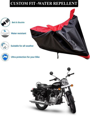 CODOKI Waterproof Two Wheeler Cover for Royal Enfield(Bullet 350 New BS6, Red)