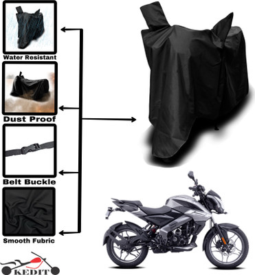 KEDIT Two Wheeler Cover for Bajaj(Pulsar NS125 BS6, Black)