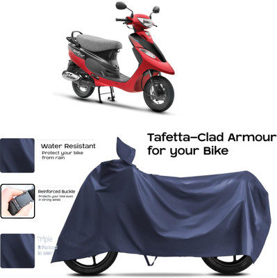 HWSXQAE Two Wheeler Cover for TVS(Blue)