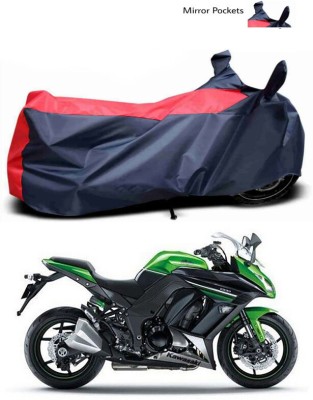 AutoTiger Two Wheeler Cover for Kawasaki(Ninja 1000, Blue, Red)