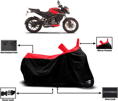 Amexride Two Wheeler Cover for Bajaj(Pulsar NS 160, Red)