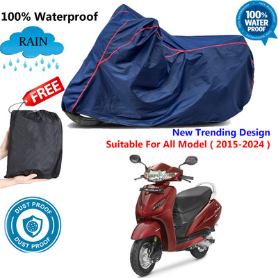 AUTOCAD Waterproof Two Wheeler Cover for Honda(Activa 4G, Blue, Red)