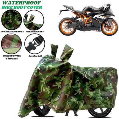 SRP PRODUCT Waterproof Two Wheeler Cover for KTM(RC 200, Green)