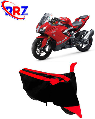 AutoGalaxy Waterproof Two Wheeler Cover for TVS(Apache RR 310, Black, Red)