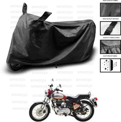 smwzxyu Waterproof Two Wheeler Cover for Royal Enfield(Electra 5S, Black)