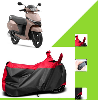 WMIZEXA Two Wheeler Cover for Universal For Bike(Jupiter, Black, Red)