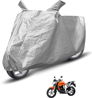 Auto Hub Waterproof Two Wheeler Cover for Yamaha(FZ16, Silver)