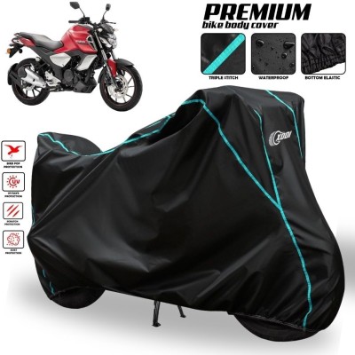 xodi Two Wheeler Cover for Yamaha(FZ S V3.0 FI, Black, Blue, Multicolor)