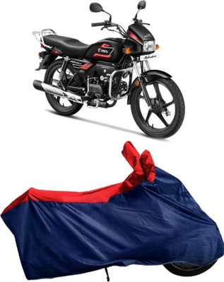APNEK Waterproof Two Wheeler Cover for Hero(Splendor Plus, Blue, Red)