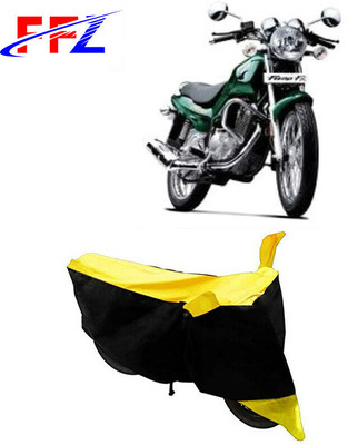 FFZ Waterproof Two Wheeler Cover for TVS(Fiero FX, Black, Yellow)