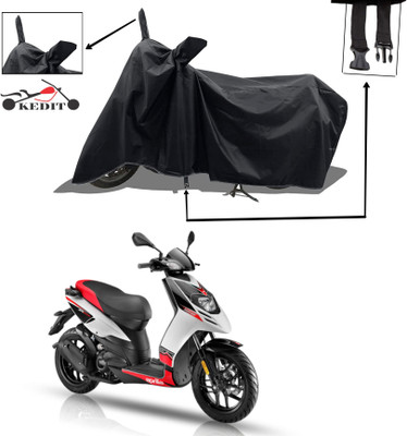 KEDIT Two Wheeler Cover for Universal For Bike(SR 125, Red, Black)