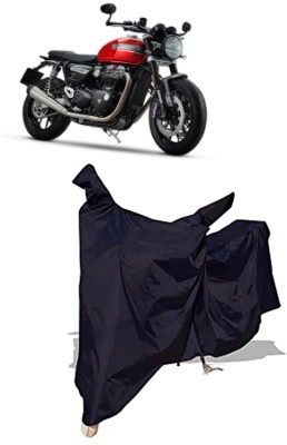 Amexride Two Wheeler Cover for Triumph(Speed Twin BS6, Black)