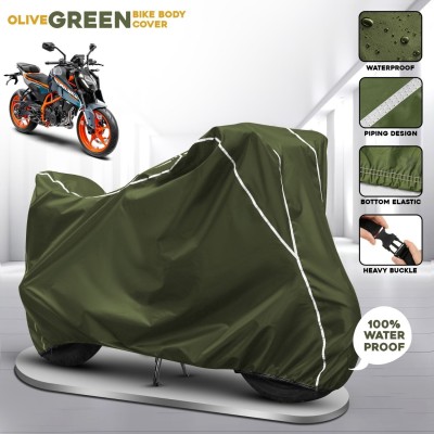 SThanaveX Waterproof Two Wheeler Cover for KTM(Duke 390, Green)