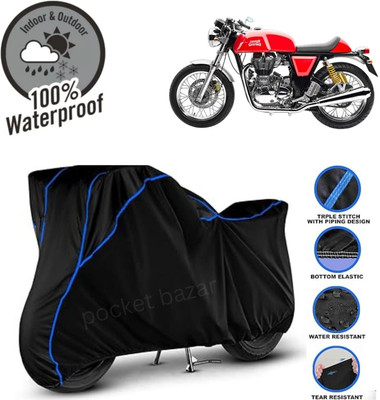 pocket bazar Waterproof Two Wheeler Cover for Royal Enfield(Continental GT, Black)