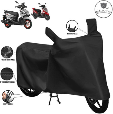 MADAFIYA Waterproof Two Wheeler Cover for Yamaha(Ray Z BS6, Black)