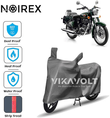 NOIREX Two Wheeler Cover for Royal Enfield(Bullet 500, Grey)