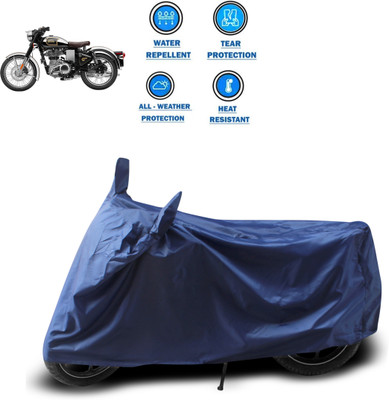 CODOKI Waterproof Two Wheeler Cover for Royal Enfield(Classic 500, Blue)