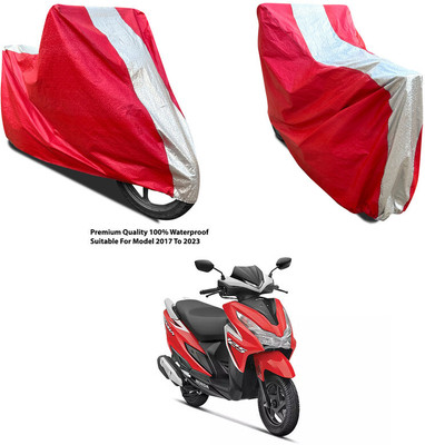 AutoGalaxy Waterproof Two Wheeler Cover for Honda(Grazia, Silver, Red)