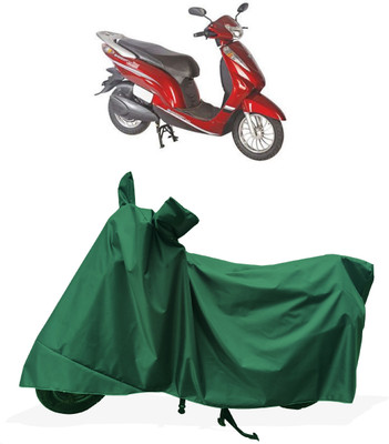 Tricway Two Wheeler Cover for Avon(E Scoot, Green)