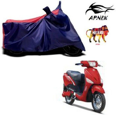 DeepShakshi AUTOMOTIVE Waterproof Two Wheeler Cover for Hero(E Scoot, Red, Blue)