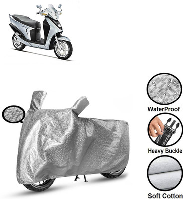 CODOKI Waterproof Two Wheeler Cover for Hero(Leap Hybrid SES BS6, Silver)