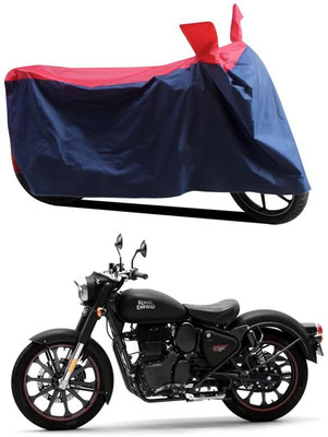 KEDIT Two Wheeler Cover for Royal Enfield(Classic Stealth Black, Red, Blue)