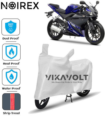 NOIREX Waterproof Two Wheeler Cover for Yamaha(YZF R15 V3.0, Silver)