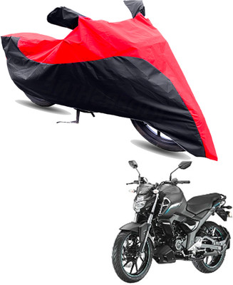 Motodreka Two Wheeler Cover for Yamaha(FZ-S Fi Version 3.0, Red, Black)