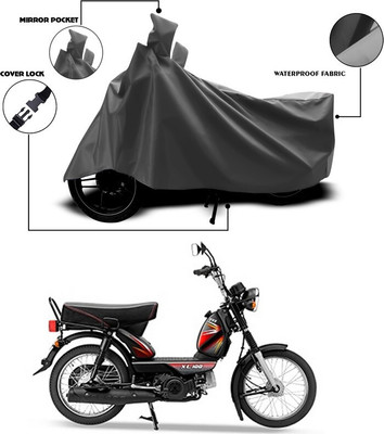 ANTHUB Waterproof Two Wheeler Cover for TVS(XL 100, Grey)