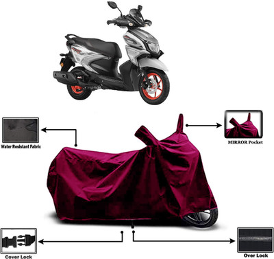 Amexride Two Wheeler Cover for Yamaha(Ray-ZR 125FI, Maroon)