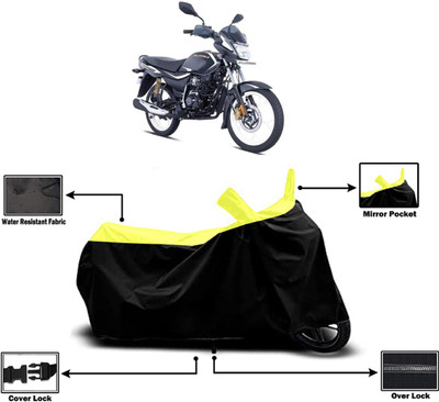 Amexride Two Wheeler Cover for Bajaj(Platina 110, Yellow)