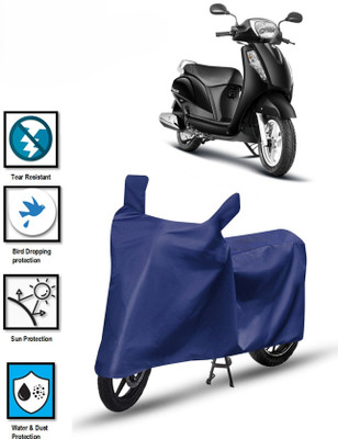 DeepShakshi AUTOMOTIVE Two Wheeler Cover for TVS(Access, Blue)