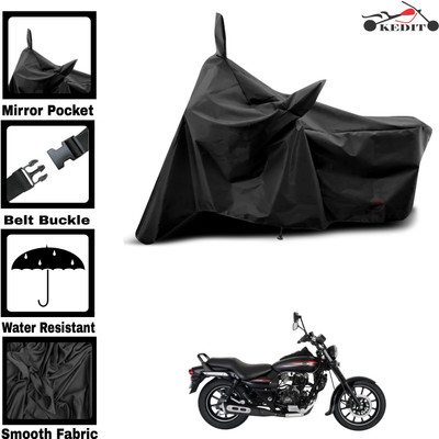 KEDIT Two Wheeler Cover for Bajaj(Avenger 400 BS6, Black)