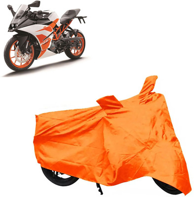 ROYAL AUTO MART Two Wheeler Cover for KTM(RC 200, Orange)