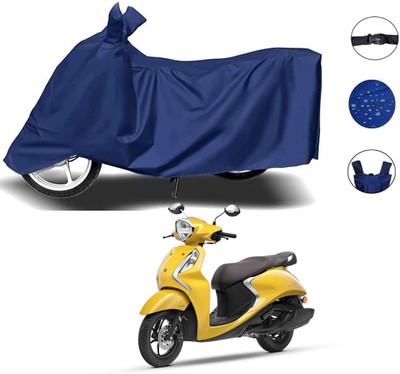 DeepShakshi AUTOMOTIVE Waterproof Two Wheeler Cover for Yamaha(Fascino 125 BS6, Blue)