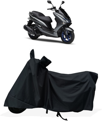 Tricway Two Wheeler Cover for Yamaha(Majesty S 155 maxi BS6, Black)
