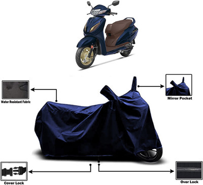 Amexride Two Wheeler Cover for Honda(Activa 6G, Blue)