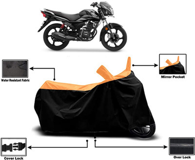 Amexride Two Wheeler Cover for TVS(Victor New, Orange)