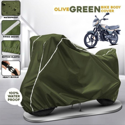 AutoGalaxy Waterproof Two Wheeler Cover for Bajaj(CT 100, Green)