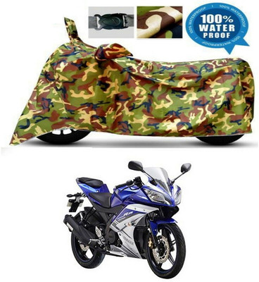 Mdstar Waterproof Two Wheeler Cover for Yamaha(YZF R15, Multicolor)