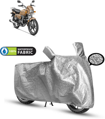 PAGORA Waterproof Two Wheeler Cover for Hero(Splendor Plus, Silver)