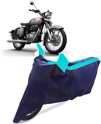 AUTO PEARL Two Wheeler Cover for Royal Enfield(Bullet 350, Blue)