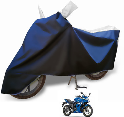 Euro Care Waterproof Two Wheeler Cover for Suzuki(Gixxer SF, Silver)